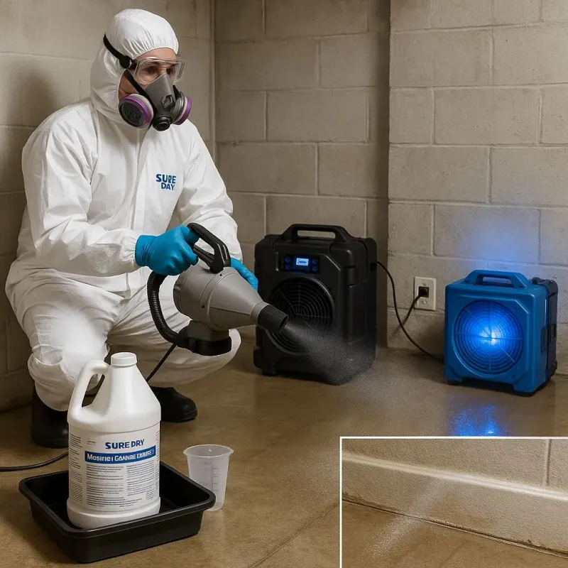 Sanitization and Odor Removal process in Cohasset, MA